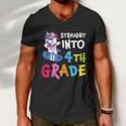 4Th Grade Unicorn Back To School First Day Of School Men V-Neck Tshirt