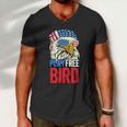 4Th Of July American Flag Bald Eagle Mullet Play Free Bird Gift Men V-Neck Tshirt