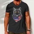 4Th Of July Cat American Patriotic Men V-Neck Tshirt