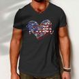 4Th Of July Christian Faith Heart Men V-Neck Tshirt