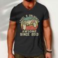 9Th Birthday Gift Boy 9 Years Being Awesome Men V-Neck Tshirt