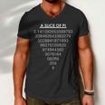 A Slice Of Pi Pie Funny Pi Day Math Geek Logo Men V-Neck Tshirt