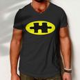 Autism Awareness Bat Puzzle Logo Tshirt Men V-Neck Tshirt