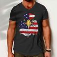 Bald Eagle 4Th Of July American Flag Patriotic Freedom Usa Gift Men V-Neck Tshirt