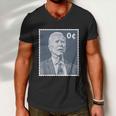 Biden Zero Cents Stamp Shirt 0 President Biden No Cents Tshirt Men V-Neck Tshirt