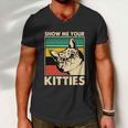 Cat Show Me Your Kitties Funny Cats Lover Vintage Men V-Neck Tshirt