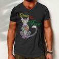 Cinco De Meow Funny Mexican Cat Men V-Neck Tshirt