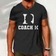 Coach 1K 1000 Wins Basketball College Font 1 K Men V-Neck Tshirt