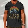 Cool Gift Vintage Retro Zion National Park Utah Gift Tshirt Men V-Neck Tshirt