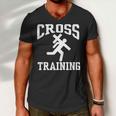 Cross Training Jesus Christian Catholic Men V-Neck Tshirt