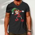 Dabbing Elf Cute Funny Christmas Tshirt Men V-Neck Tshirt