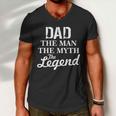 Dad The Man Myth Legend Men V-Neck Tshirt