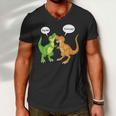 Dinosaur Trex Hug Me Im Trying Men V-Neck Tshirt