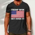 Donald Trump Won Get Over It Usa Flag 45Th President Tshirt Men V-Neck Tshirt