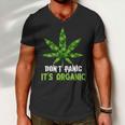 Dont Panic Its Organic Medical Marijuana Tshirt Men V-Neck Tshirt