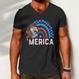 Eagle Mullet 4Th Of July Rainbow Usa American Flag Merica Gift V2 Men V-Neck Tshirt