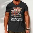Easily Distracted By Dragons And Books V2 Men V-Neck Tshirt