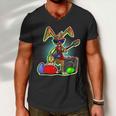 Easter Rock Bunny V2 Men V-Neck Tshirt