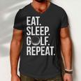 Eat Sleep Golf Repeat Tshirt Men V-Neck Tshirt