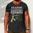 Every Month Is Autism Month Men V-Neck Tshirt