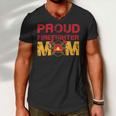 Firefighter Proud Firefighter Mom Fireman Hero V2 Men V-Neck Tshirt