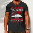 Firefighter Wildland Firefighter Job Title Rescue Wildland Firefighting V3 Men V-Neck Tshirt