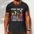 First Day Of 7Th Grade 2021_2022 Back To School Men V-Neck Tshirt