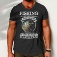 Fishing - Its All About Respect Men V-Neck Tshirt