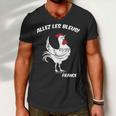 France Soccer World Allez Les Bleus Men V-Neck Tshirt