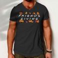 Friendsgiving Fall Autumn Friends & Family Thanksgiving Men V-Neck Tshirt