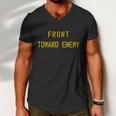 Front Toward Enemy Military Quote Vintage Men V-Neck Tshirt