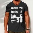 Funny 50Th Birthday Fifty Years Men V-Neck Tshirt