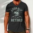 Funny Fishing Ofishally Retired Est 2022 Tshirt Men V-Neck Tshirt