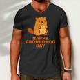 Funny Happy Groundhog Day Tshirt Men V-Neck Tshirt