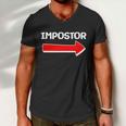 Funny Impostor Arrow -Among Us Men V-Neck Tshirt