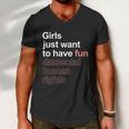 Girls Just Want To Have Fundamental Human Rights Feminist Men V-Neck Tshirt