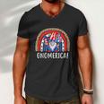 Gnome 4Th Of July Rainbow American Flag Men V-Neck Tshirt