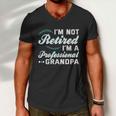 Grandpa Shirts Funny Fathers Day Retired Grandpa Long Sleeve Tshirt Men V-Neck Tshirt