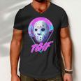 Halloween Retro 80S Tgif Jason Mask Tshirt Men V-Neck Tshirt