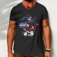 Happy 4Th Of July Crane Truck Construction Toddler Boys Men V-Neck Tshirt