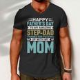 Happy Fathers Day To My Amazing Step Men V-Neck Tshirt