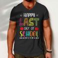 Happy Last Day Of School Summer Break Teacher Friday Gift Men V-Neck Tshirt