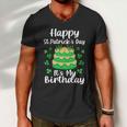 Happy St Patricks Day Its My Birthday Shamrock Irish Men V-Neck Tshirt