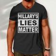 Hillarys Lies Matter Men V-Neck Tshirt