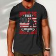 Home Of The Free Because My Brother Is Brave Soldier Men V-Neck Tshirt