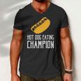 Hot Dog Eating Champion Fast Food Men V-Neck Tshirt
