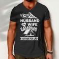 Husband And Wife Camping Partners For Life Tshirt Men V-Neck Tshirt