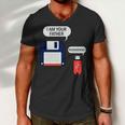 I Am Your Father Retro Floppy Disk Usb Tshirt Men V-Neck Tshirt