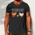 I Get By With A Little Help From My Hens Chicken Lovers Tshirt Men V-Neck Tshirt