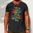 I Like My Whiskey Straight Lgbt Pride Month Men V-Neck Tshirt